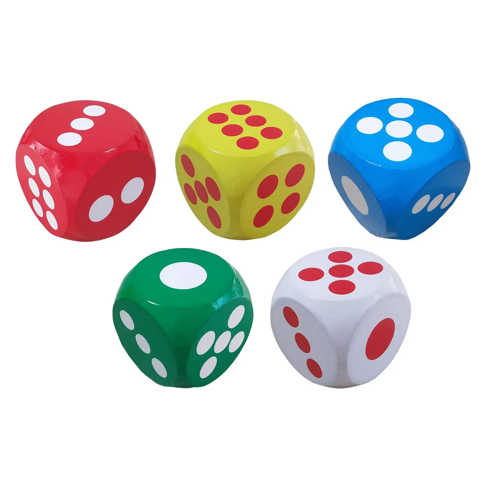 Foam Dot Dice 5.9 inch Large Dice Cubes for Kids Boys Girls Party Favors