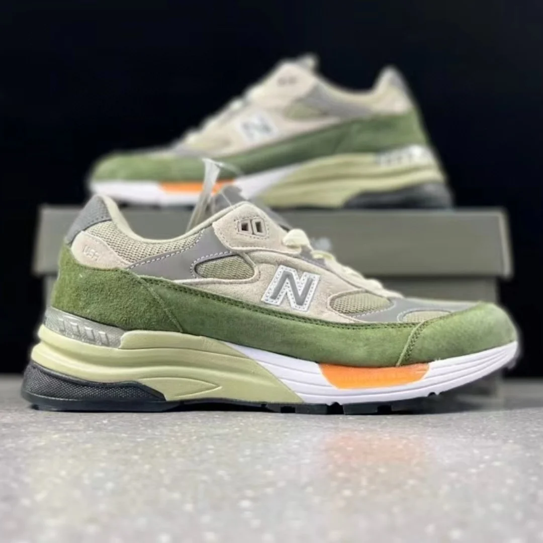 New Balance M992GR Men/Women Breathable Mesh Vintage Walking Shoes Unisex Suede Sport Comfort NB992 Soft Clunky Running Sneakers