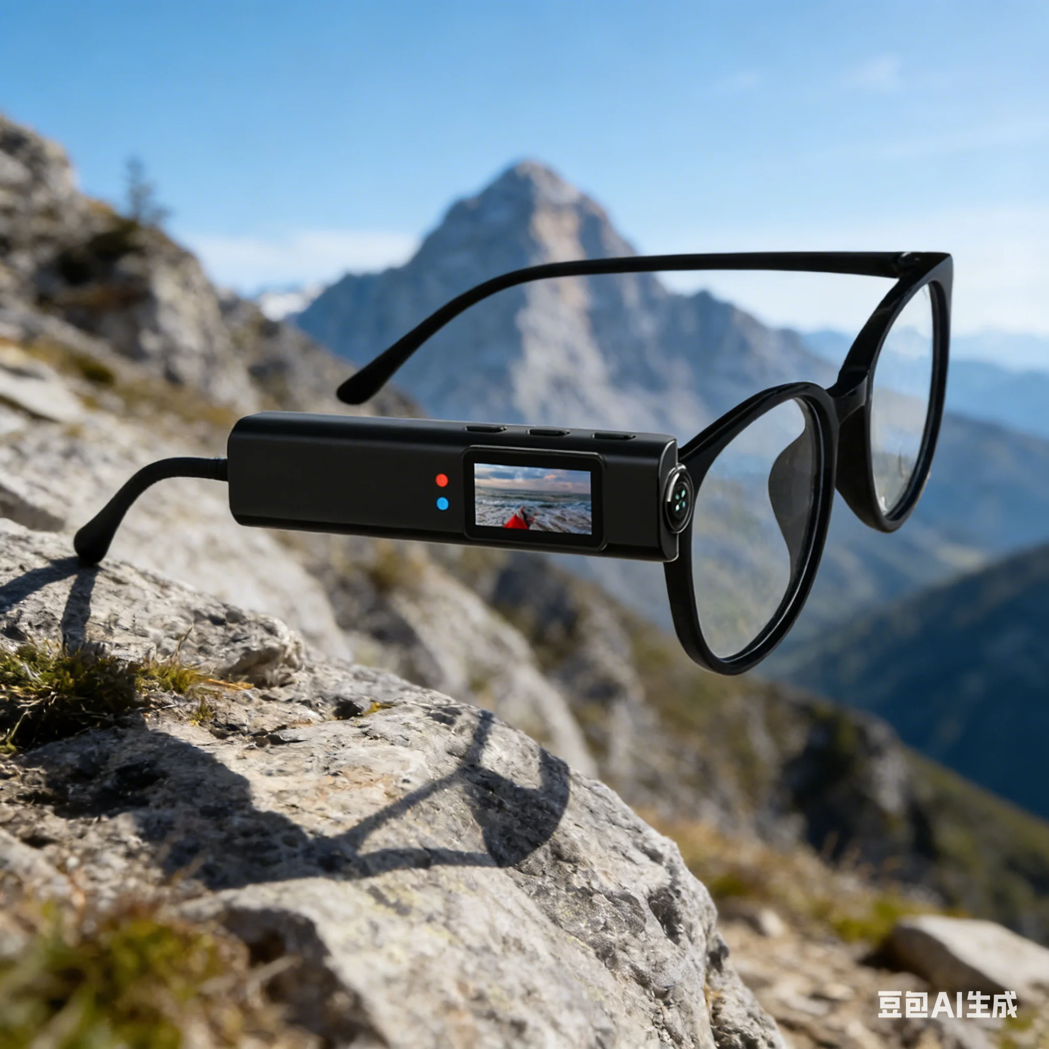 

Sports Camera Glasses 2K WiFi-Connectivity Wearable Video Camera With Anti-Shake & 110° Wide Angle Lens Head Mounted Recorder