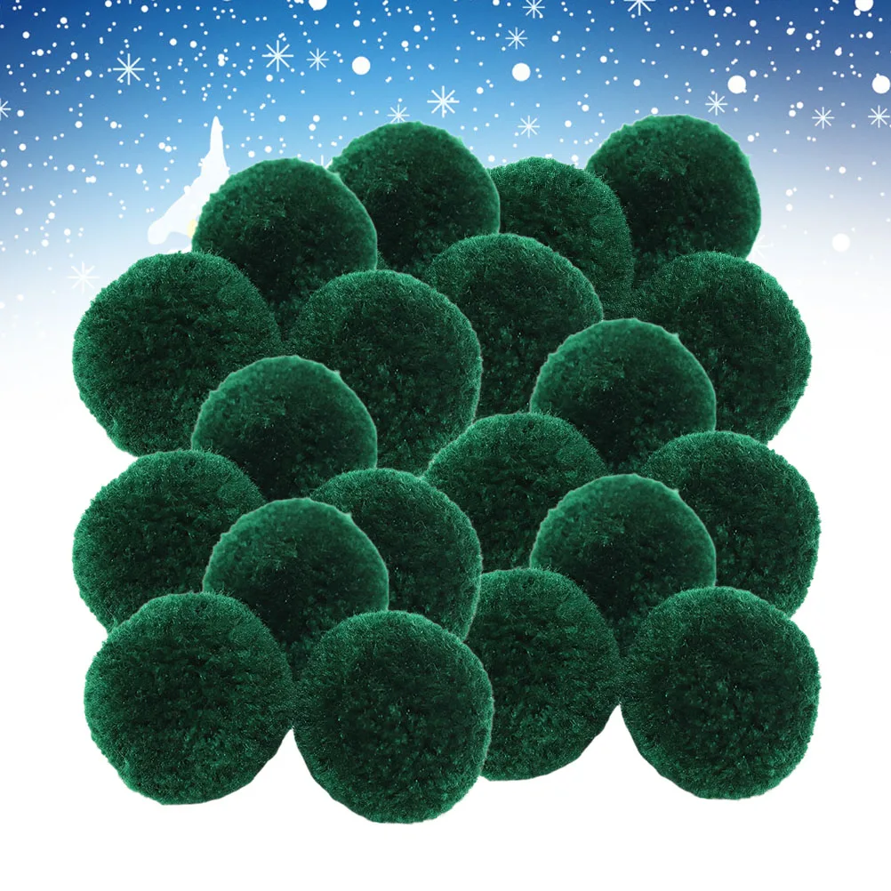 

300Pcs Christmas DIY Ball Decor Dark Green Creative Manual Material Children Kids Holiday Craft Party Supplies