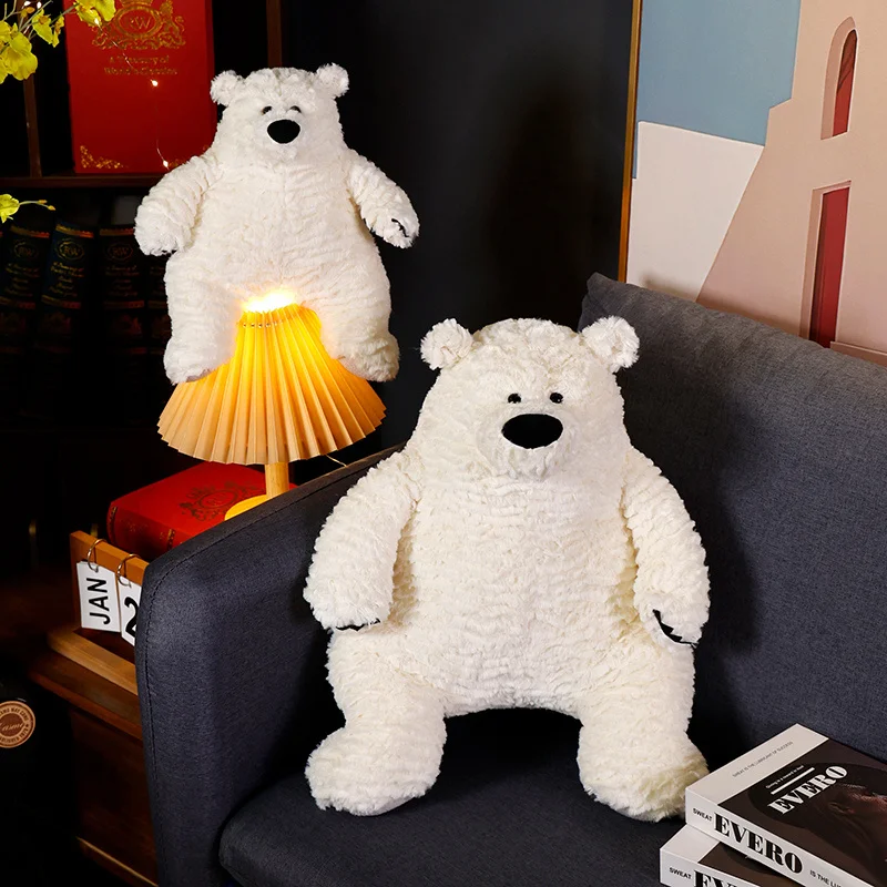 

30/50cm Cartoon Polar Bears Plush Toy Cute Stuffed Animals Bears Plushies Doll Kawaii Soft Kids Toys for Girls Gifts Room Decor