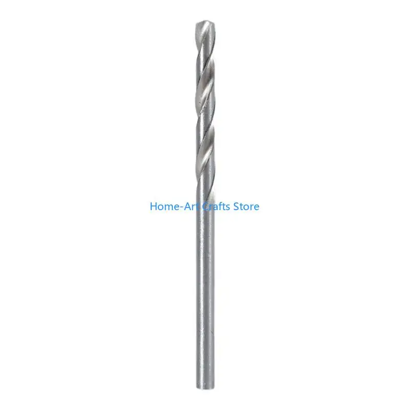 Y3NA 10Pcs HSS High Speed White Steel Twist Drill Bit Set For Rotary Tool New