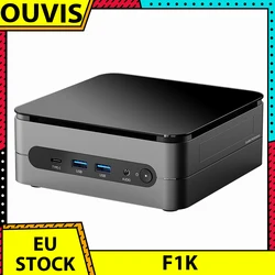 OUVIS-Mini PC F1K AMD Ryzen 7 7735HS, 8 núcleos, hasta 4,75 GHz, 16GB de RAM, 1TB SSD, 1 x tipo C, 4K, 60Hz, Triple pantalla, WiFi 6, Bluetooth 5,2