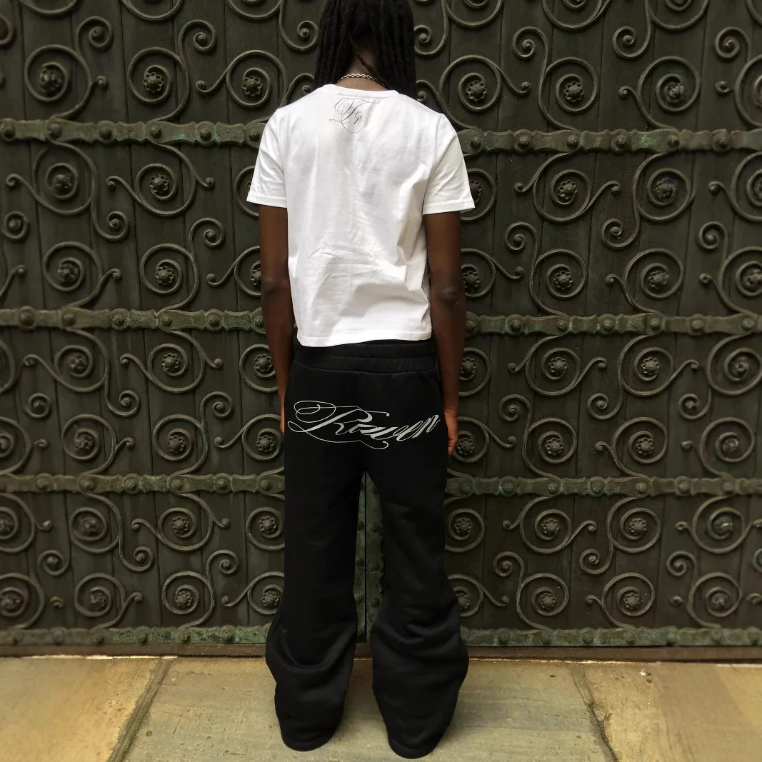 k Hip Hop K Street Dance Casual Stretch Pants Straight Leg mid Waist Polyester Blend Fabric Youth Winter Faion