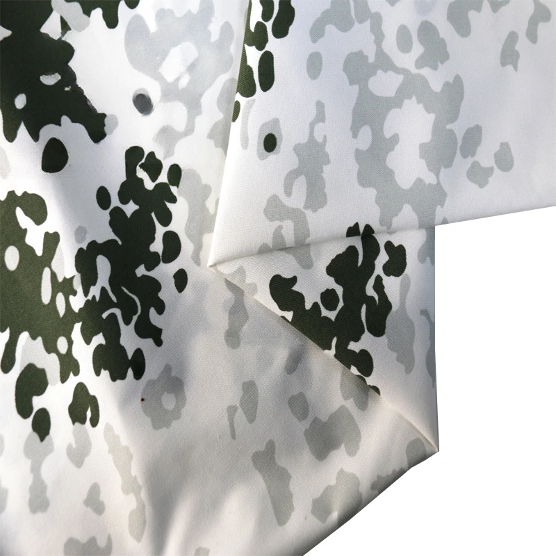 

German Spot Snow Camouflage 500D Nylon Corduroy Waterproof Fabrics Sewing Cotton Linen Tactical Gear TMC DIY