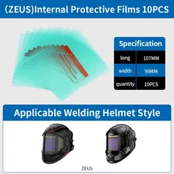 ANDELI-casco de soldadura con oscurecimiento Solar automático, placa de plástico protectora, cubierta de lente, películas externas, adecuado para máscara de la serie ZEUS