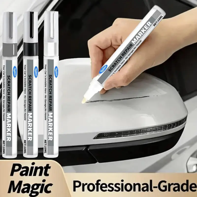 Car Scratch Fix Repair Pen Non-Fading Paint Touch Up Pen Easy Grip Design for Home DIY Auto Body Scratch Recovery