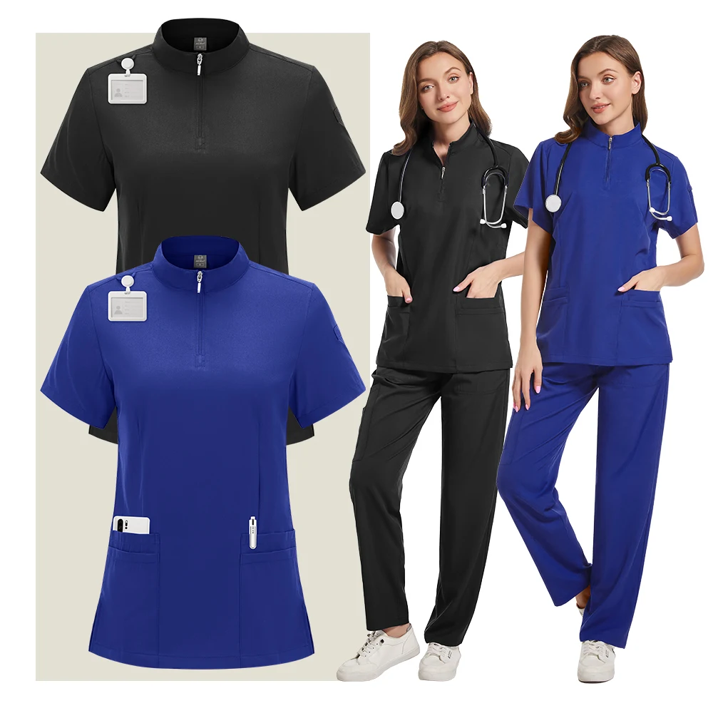 

Dental hospital multi-color hand wash short-sleeved pharmacist's overalls split doctor's overalls Surgery set beauty uniform