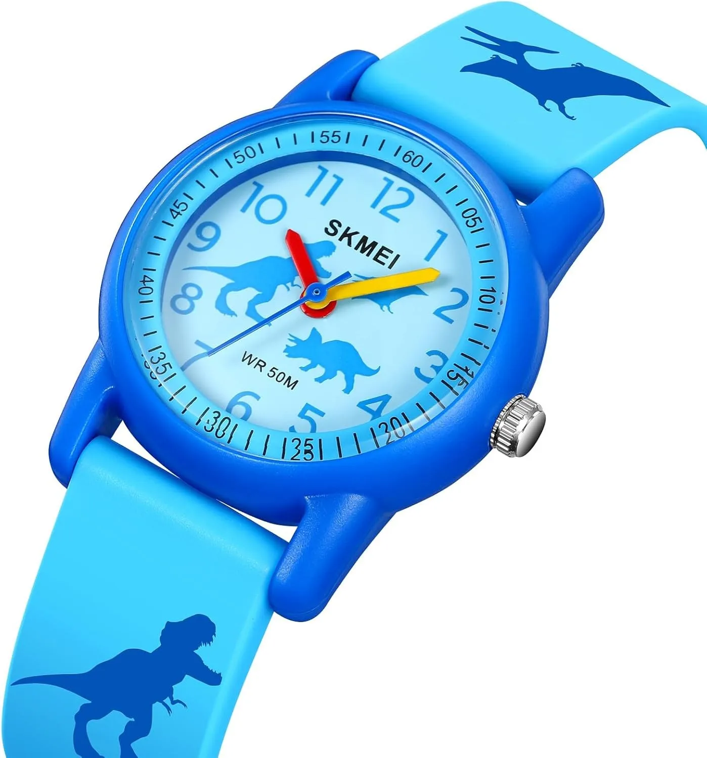 ساعة تناظرية مقاومة للماء للأطفال مع حزام أنماط لطيف #2