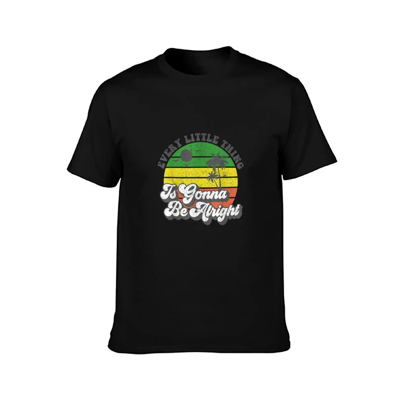 Every Little Thing Is Gonna Be Alright Jamaica Womens T-Shirt Sweat Resistant Workout Tee Shirt T-Shirt