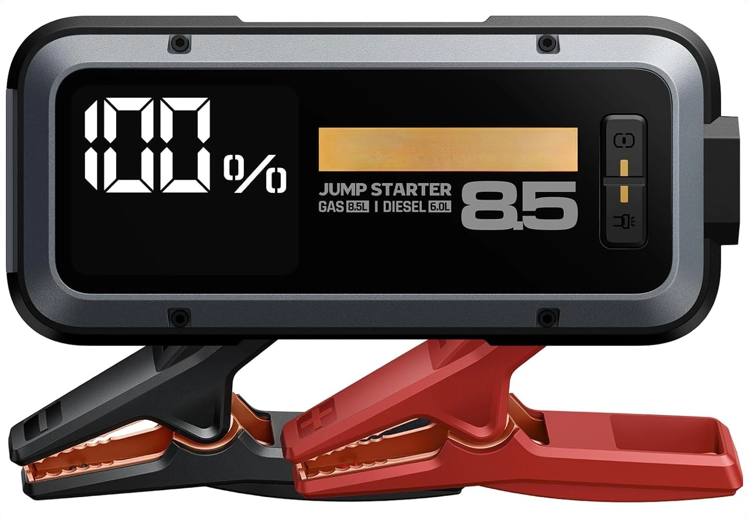 

Alpha85,Space Gray,2000A 74Wh Smart Jump Starter,12V Portable Car Battery Booster with 3.3" Display,USB-C Power Pack,5-Mode