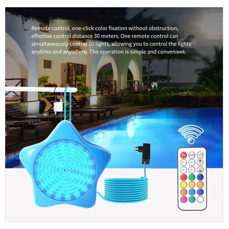 baaj-multicolor-led-pool-light-underwater-10w-waterproof-dimmable-with-remote-and-bluetooth-app-control-eu-plug