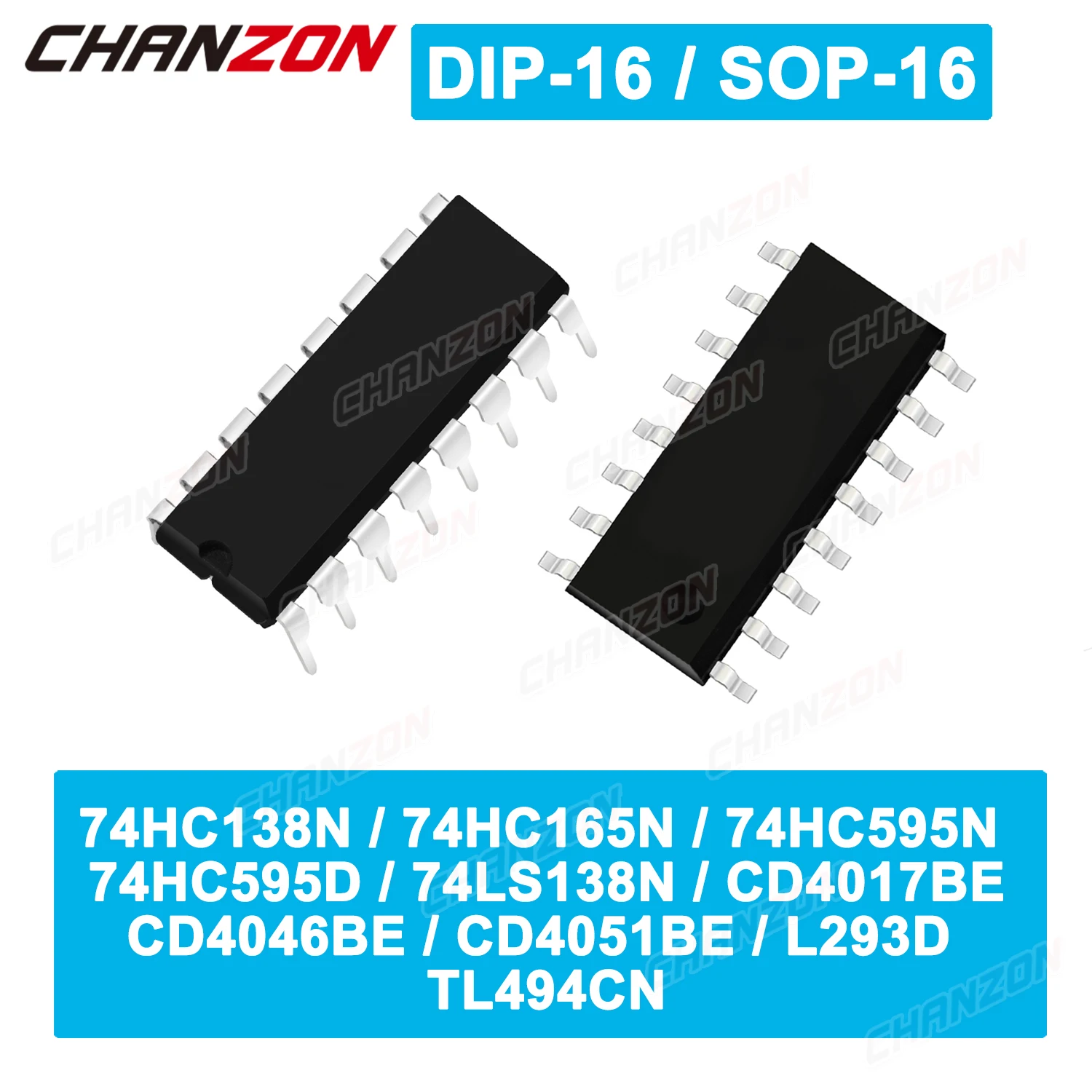 10PCS Motor Driver IC Chip Integrated Circuit L293d 74hc595 Tl494 Cd4017 74hc165 Cd4051 74hc 74ls Tl494cn Cd4046 Sn74hc165 L293