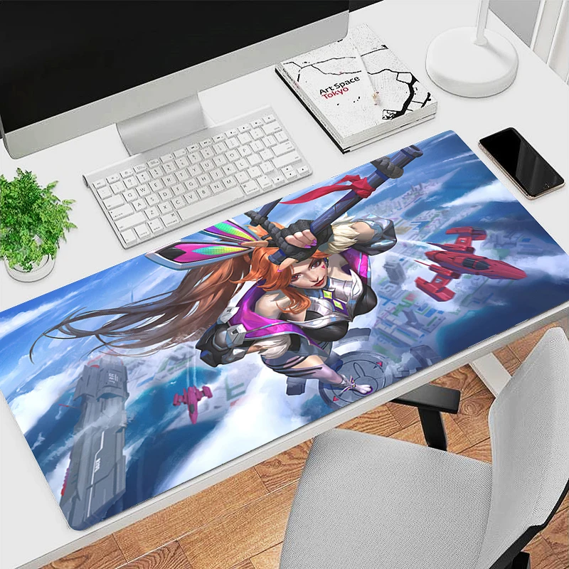 

League Of Legends Miss Fortune Kawaii Mouse Pad Office Laptop Anime XXL Keyboard Mousepad PC Gaming Accessories Desk Mat Carpet