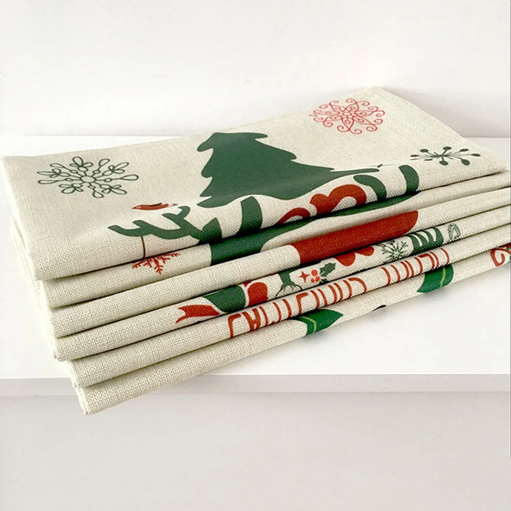 

Christmas Throw Pillow Cover Linen Decorative Pillow Case for Sofa Couch Bed Chair Holiday Home Decor Linen Pillowcase