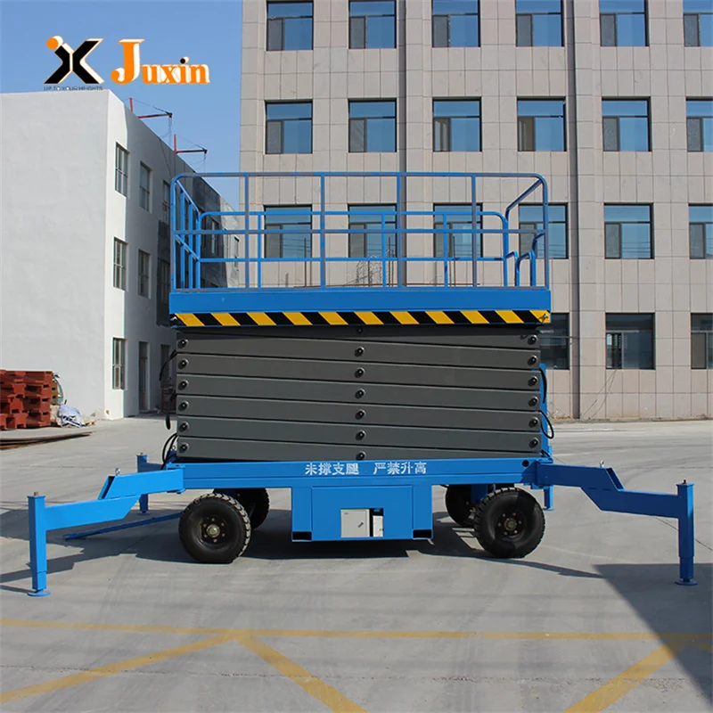 Custom 6-20m Large Load Capacity High Aerial Work Platforms Trailer Electric Scissor Lift Hydraulic Mobile Scissor Lift Platform