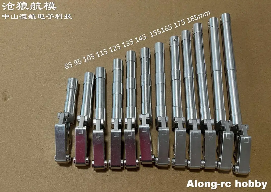 Train d'atterrissage latéral à deux roues D4 ou D5, hauteur 85 95 à 175 185mm, amortissement principal, pour modèle de bricolage de 3 à 6kg, pièces d'avion Jet EDF RC
