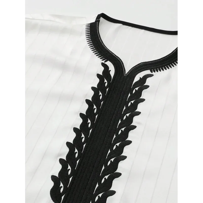 Islam Kaftan Męska Odzież Muzułmańska Marokański Kaftan Ręcznie Haftowany Luźny i Oddychający Djellaba Abaja Thobe dla Mężczyzn na Lato