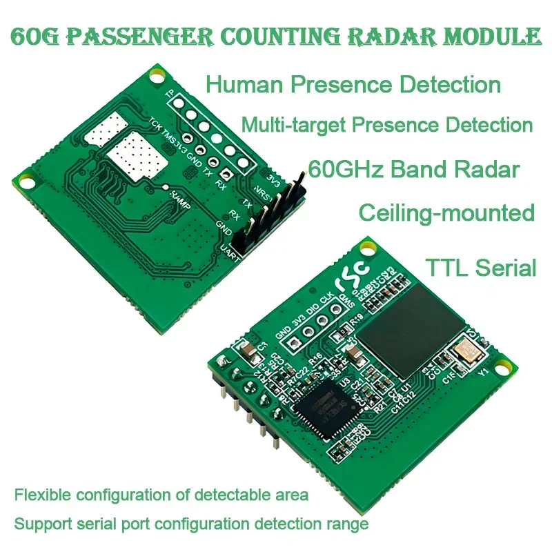

HLK-LD6001B 60GHz Millimeter Wave Radar Sensor Module for Multi-target 3D Human Presence Sensing