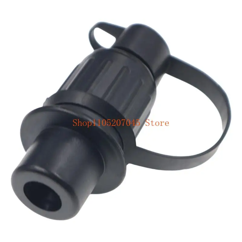 37cd Trailer Connector Round Hole 3Pin 12V Standard Wire Harness Adapter Plug with Waterproof Cover