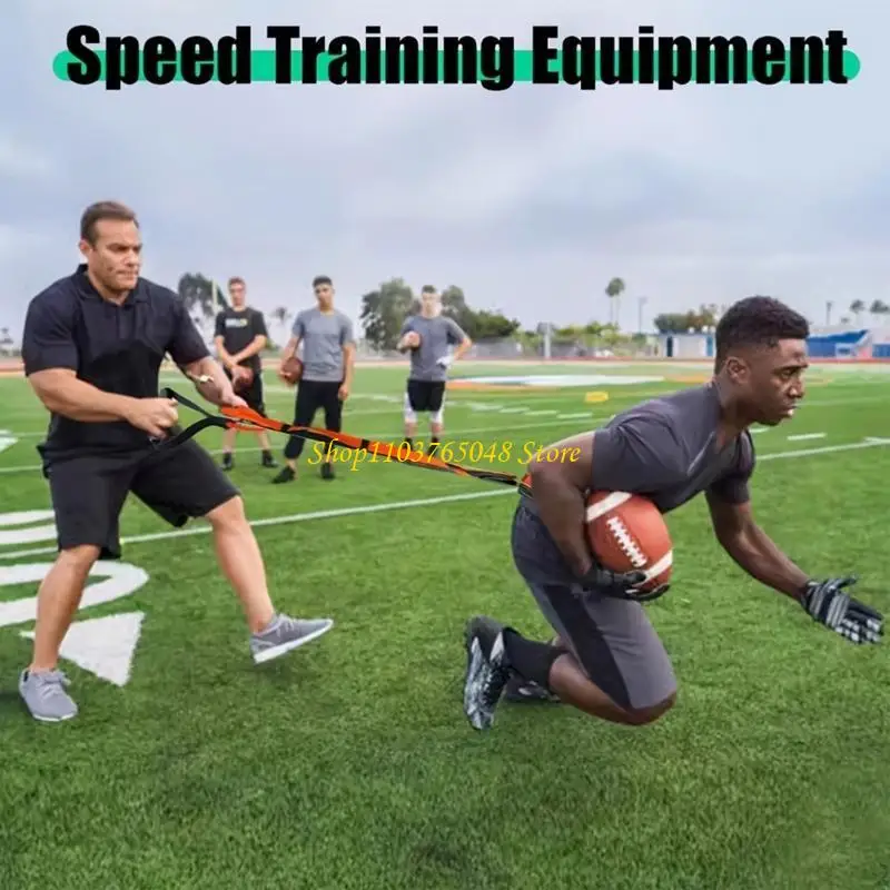 R53E Overload Running Resistance Harness with Jump Rope Speed and Agility Equipment for Sprint Football Basketball Soccer