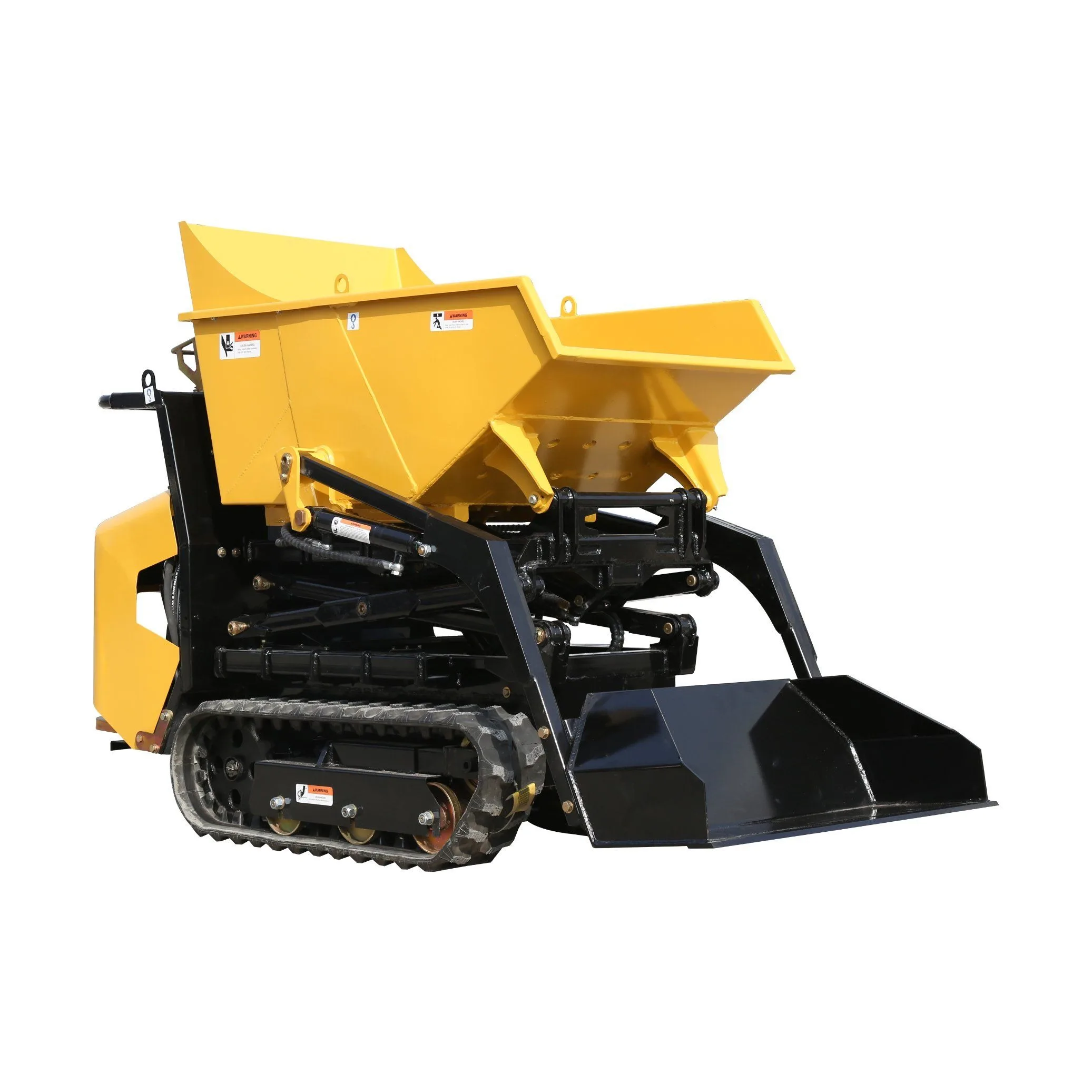 Hot Self Loading Mini Dumper Scissor Lift Tracked Transporter Hydraulic Shovel Small Dump Truck for Garden Landscaping