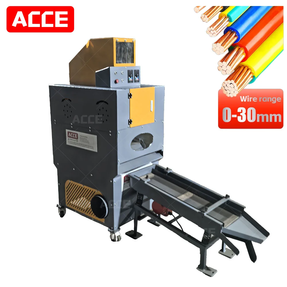 Pezzi di ricambio gratuiti forniti Mini filo di rame granulatore cavo granulatore filo di rame cintura vibrazione tavolo attrezzatura per il riciclaggio