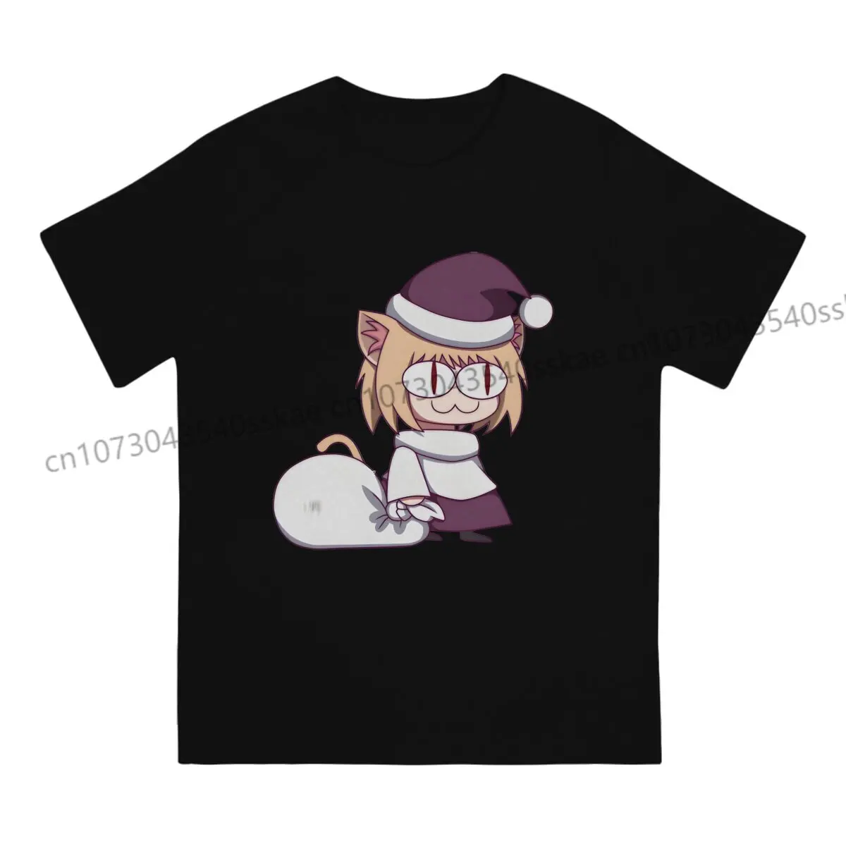 Neco Arc Cat Cute Tshirt Graphic Men Tops Vintage Goth Summer Short Sleeve 100% Cotton T Shirt