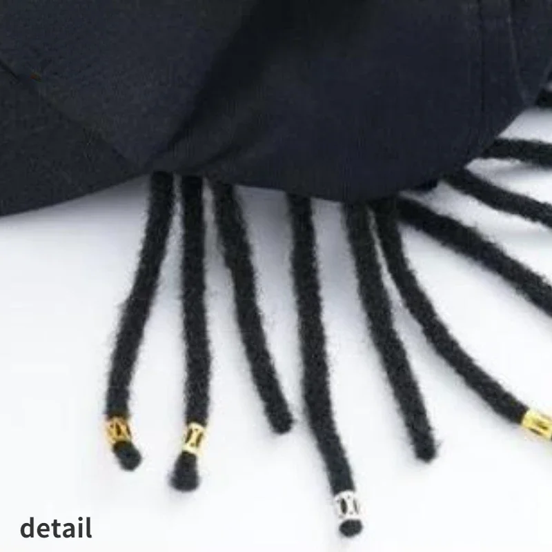 Hip Hop Knitted Hat Trendy Dread Locks Hat Men Locks Wig Pullover Hat Men Rap Reggae Cold Hat Fashion Punk Beanies for Men