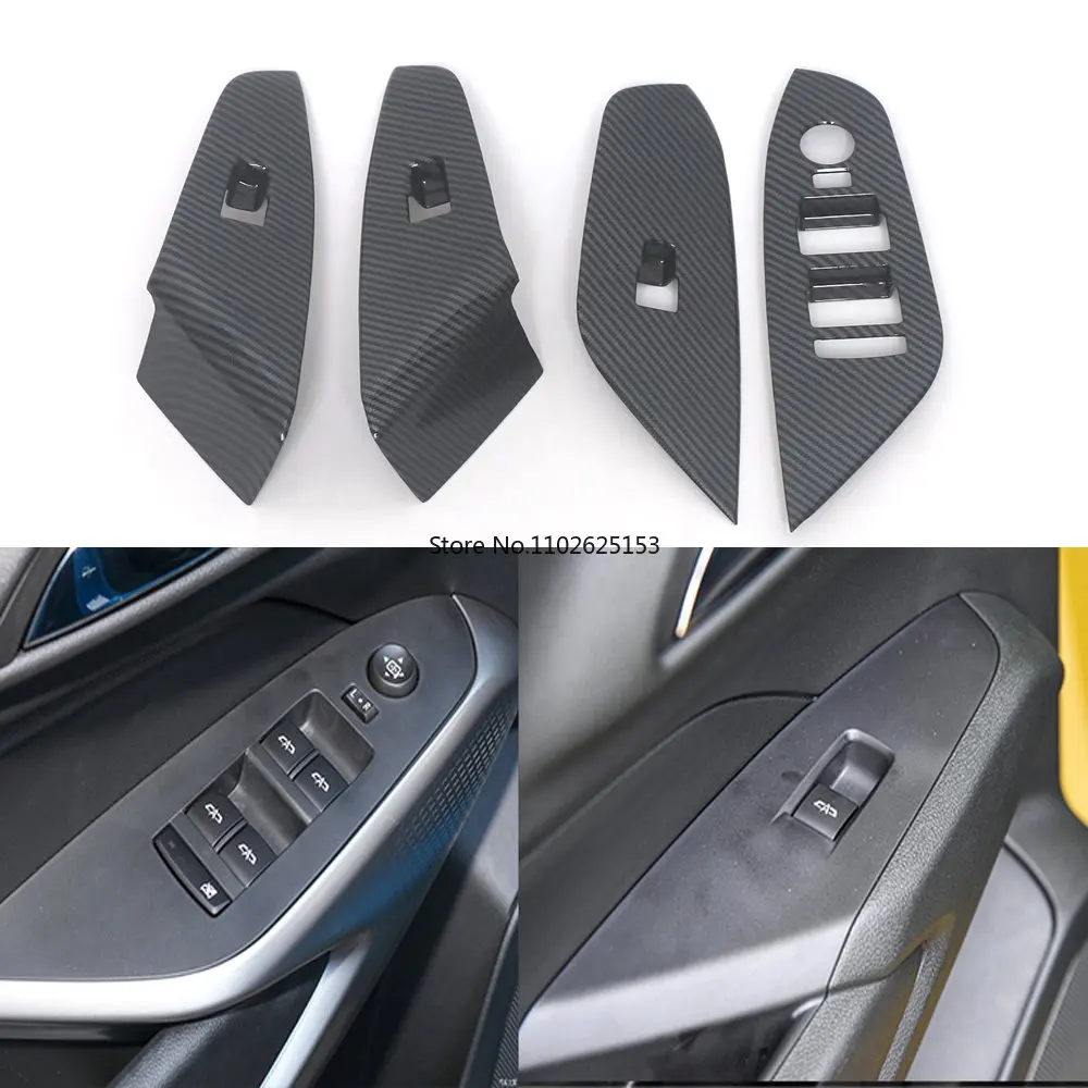 For Chevrolet Trax 2024+ ABS Windows Control Panel Trim Cover Window Lift Swtich Button Frame Stickers