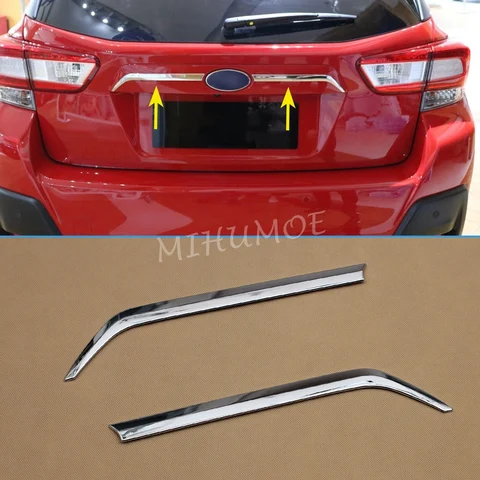 Формовочная крышка багажника для 2018-2023 Subaru XV Crosstrek, аксессуары, глянцевый хром