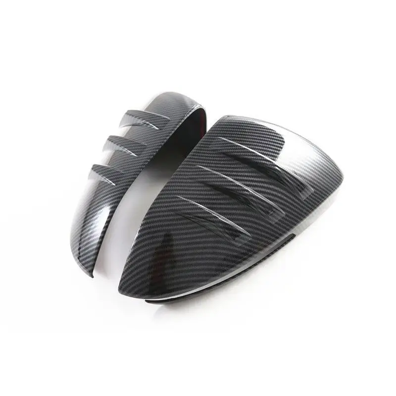 ل Omoda 9 C9 Phev 2025 2026 سيارة مرآة الرؤية الخلفية حماة الجانب مرآة المضادة للتصادم ملصقات التصميم ABS الكربون الأسود 2 قطعة