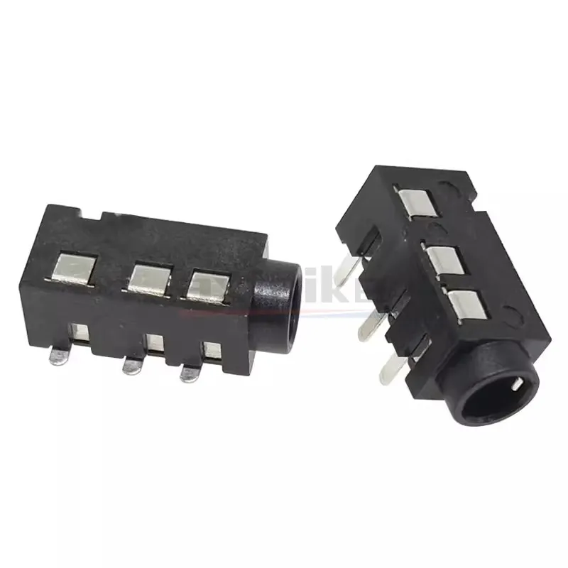 PJ-320D Conector de áudio Jack, 4Pin, DIP, SMD, MP3, MP4 Player Acessórios, Conector de soquete fêmea, 0.5A, 30V, DC, 3.5mm, 10Pcs