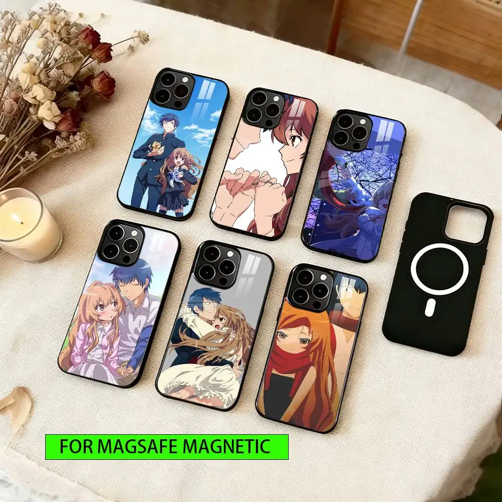 

Toradora Phone Case For iPhone17,16,15,14,13,12,11 Plus,Pro Magnetic For Magsafe Wireless Charging
