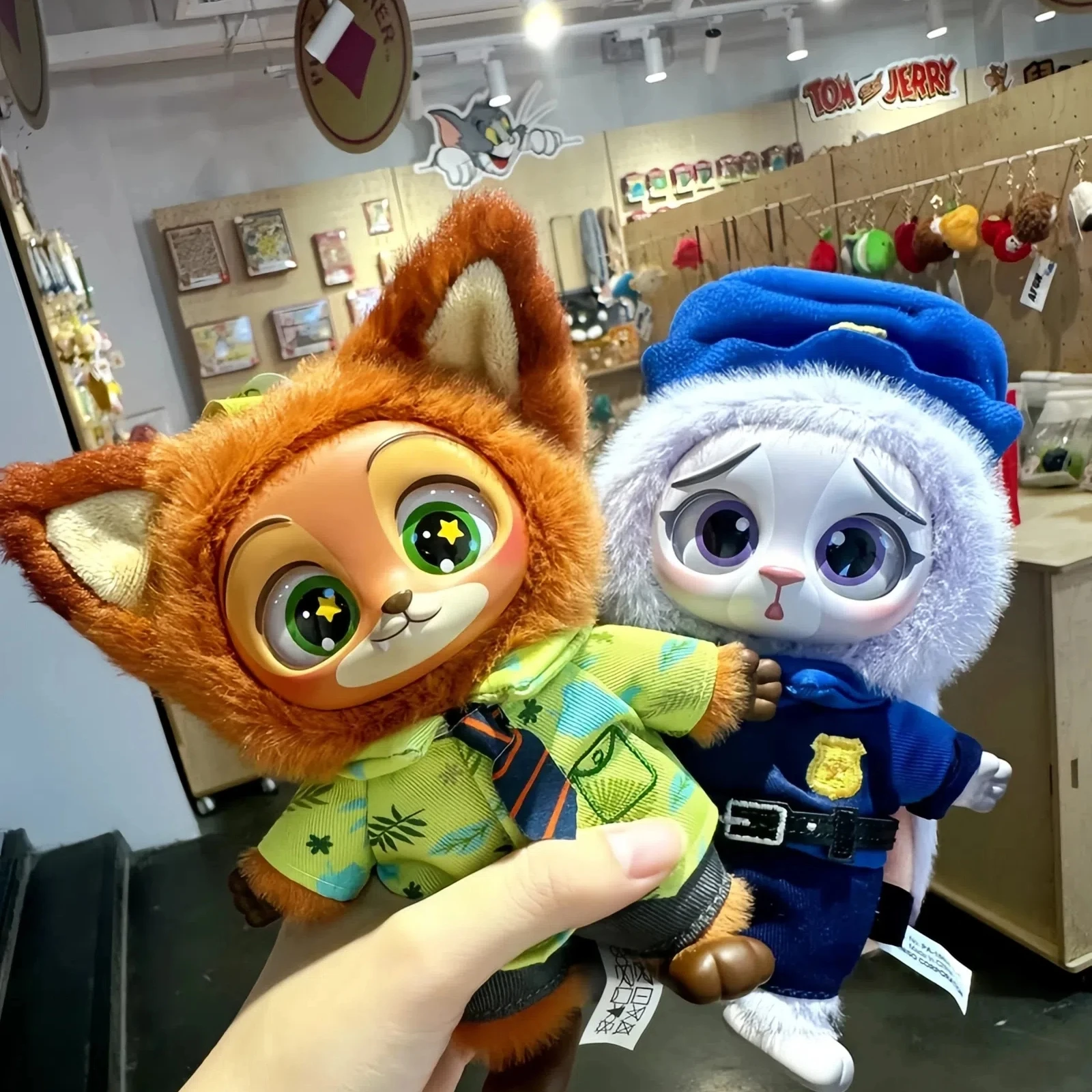 Original Disney MINISO Zootopia Vinyl Plush Doll Blind Box Series Judy Nick Animation With Plush Dolls Scarce Style Best Gift
