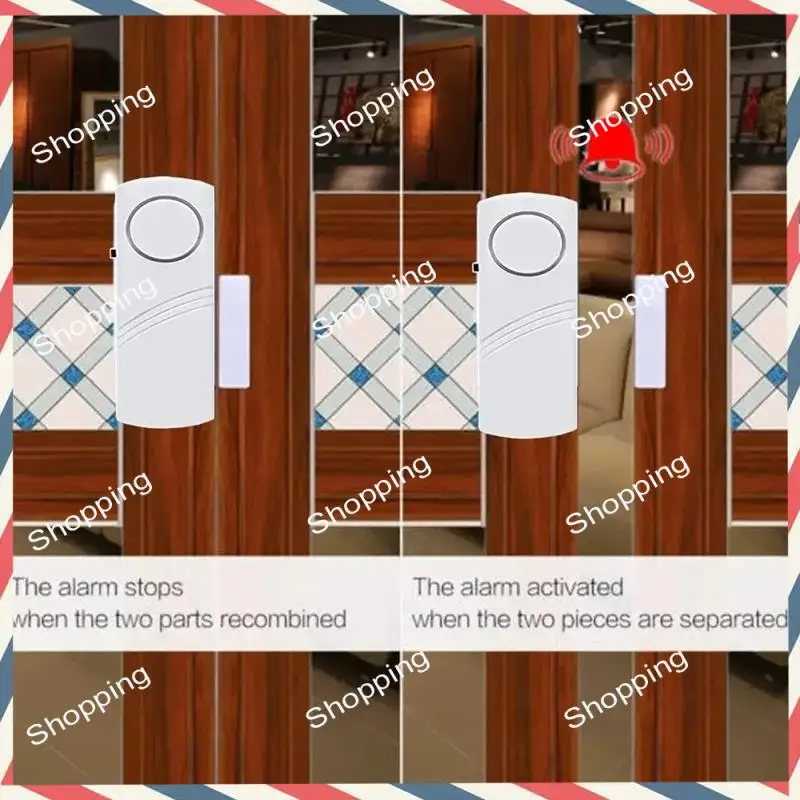 M20K Door Magnetic Alarm Home Anti-Theft Door Opening Sensor 10 Pcs Wireless Door Andwindow Anti-Theft Alarm
