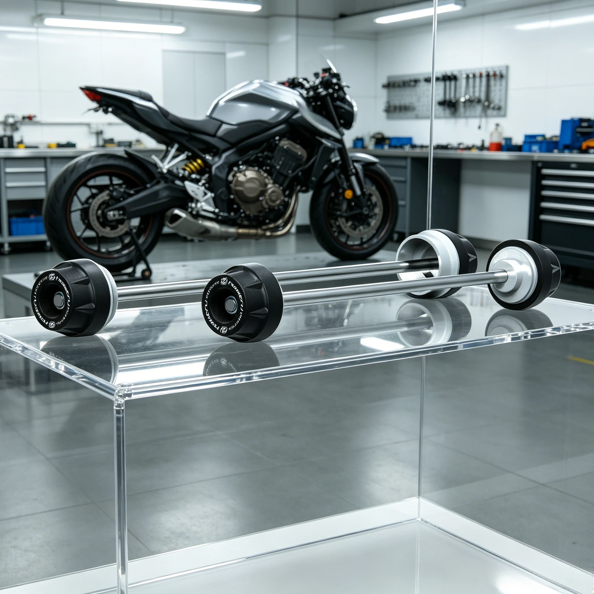 

Motorcycle Wheel Spindle Protection Axle Cover Set for KAWASAKI ZX-6R Performance 2019-2025 ZX6R
