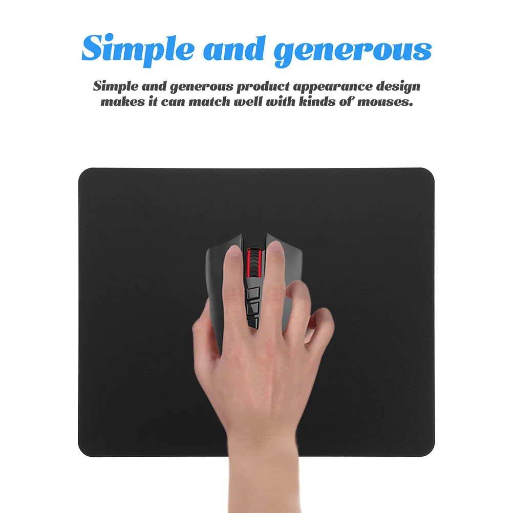 

Double Sided Mouse Pad Ultra Thin Aluminum Alloy Hard Mat for Computer Desk Noiseless Gaming Office Use Desk Accessory
