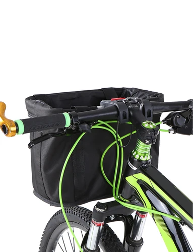 Imagen 2 del producto Cesta delantera de bicicleta extraíble, resistente al agua, para manillar de bicicleta, bolsa de transporte para mascotas, accesorios para Bikepacking