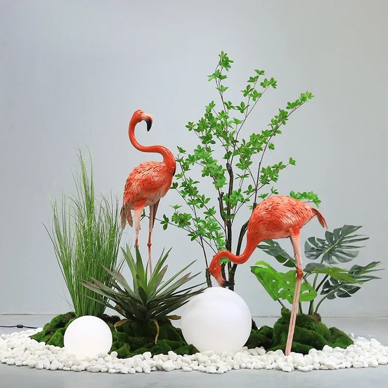 Landscape landscaping plant decoration indoor corner large false hanging bell tree landscaping pastoral