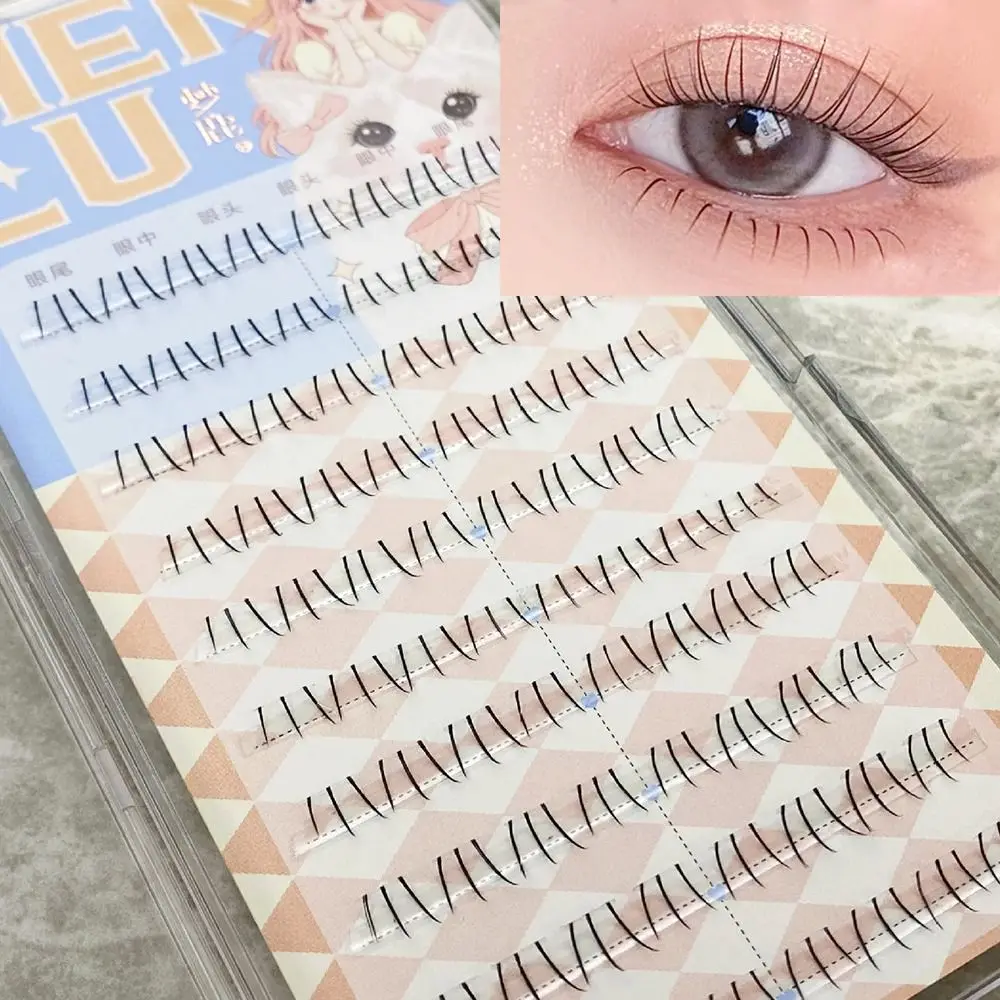 韓国下まつげ 3D ミンクシミュレーション偽まつげまつげエクステンションナチュラル猫の爪つけまつげ女性女の子