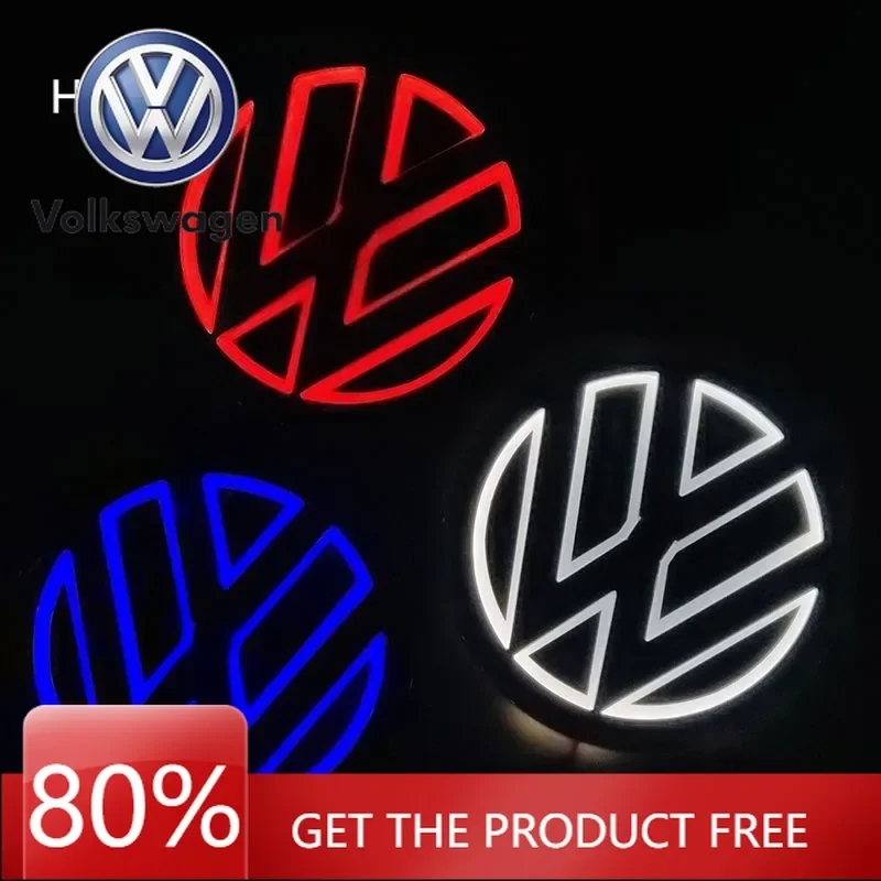 

Колпаки ступицы VW 11cm 5D Logo Light Светодиодный задний значок Передняя решетка для VW CC Bora Golf Jetta POLO MAGOTAN Passat Logo Light Багажник