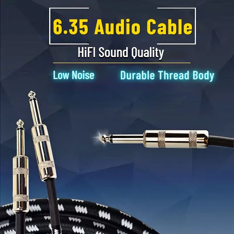 Гитарный кабель премиум-класса, шнур для бас-кабеля, усилитель 1/4, прямой угол, для электрической мандолины, Pro Audio