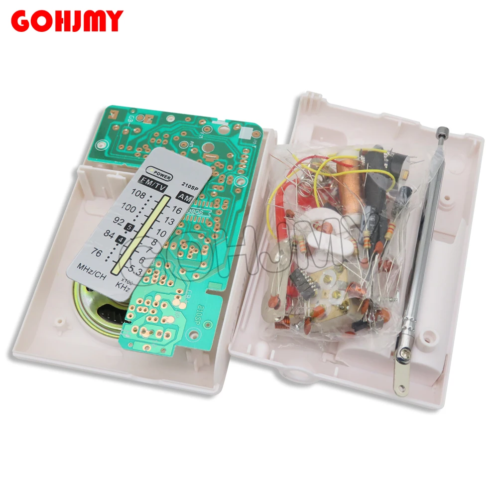 CF2102 CF210SP AM/FM Stereo Radio Kit DIY Electronic Assemble Set Kit For Learner July DropShip DIY Laboratory