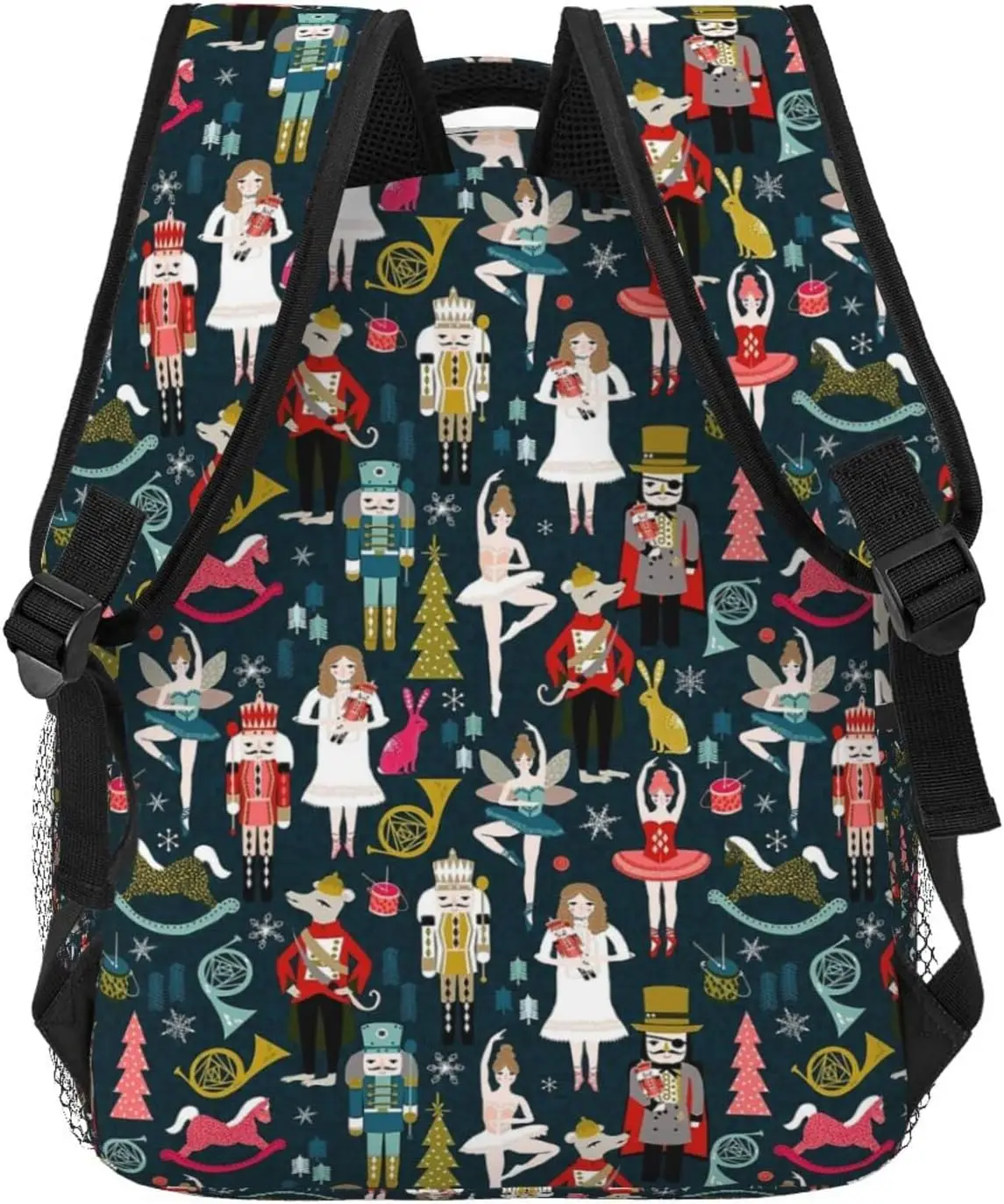 Nutcracker Ballet Xmas Dance Stylish Casual Backpack Purse Laptop Backpacks Pockets Computer Daypack For Work Business Travel