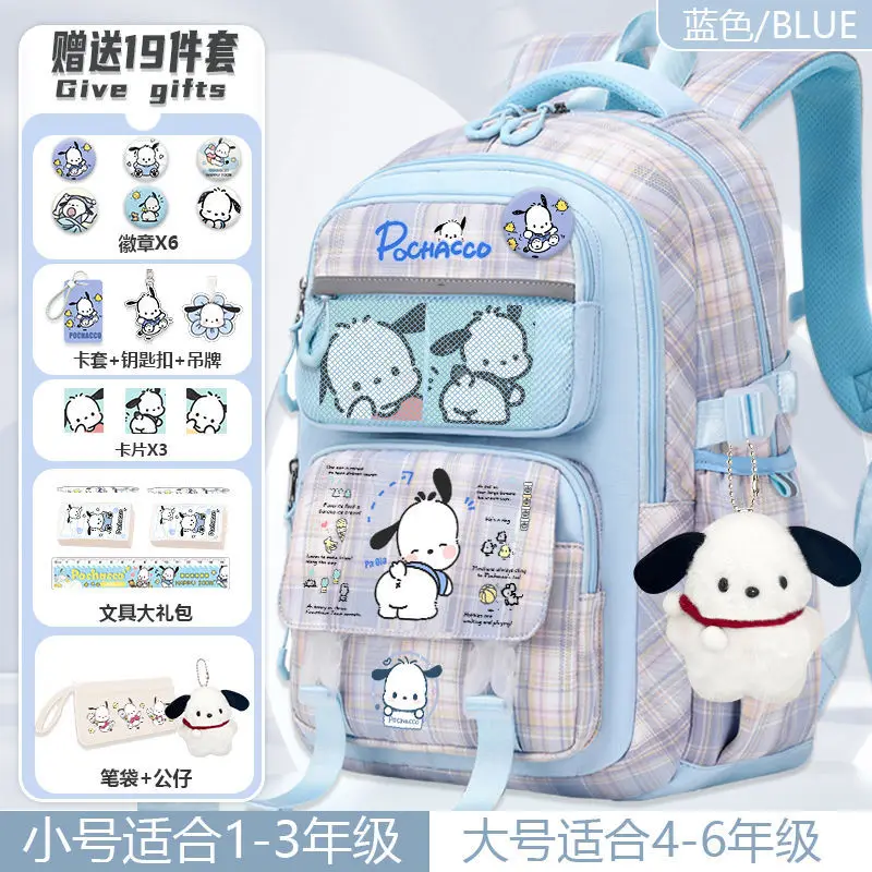 Sanrio Nieuwe Pacha Hond Student Schooltas Cartoon Grote Capaciteit Lichtgewicht Waterdichte Kinderen Heren En Dames Rugzak