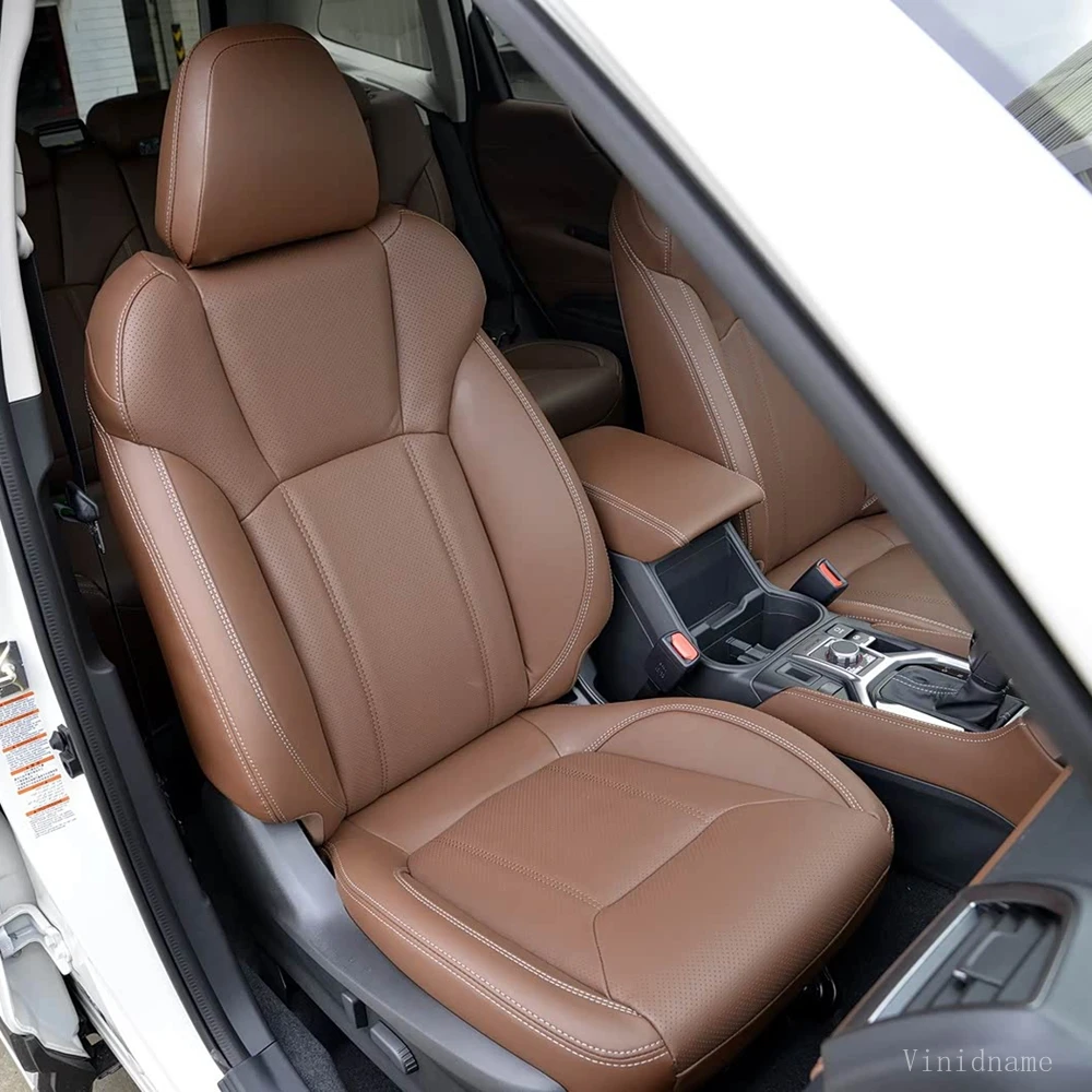 For Subaru Forester V Sk 2018 2019 2020 2021 2022 2023 2024 2025 PU Leather Custom Car Seat Covers Full Set Interior Accessories