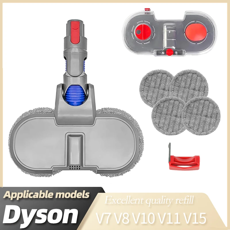 แปรงถูพื้นไฟฟ้าของหัวและผ้าทำความสะอาดทำความสะอาดทำความสะอาดสำหรับ Dyson V7 V8 V10ชิ้นส่วนที่เปลี่ยนได้ V11ถังเก็บน้ำ S