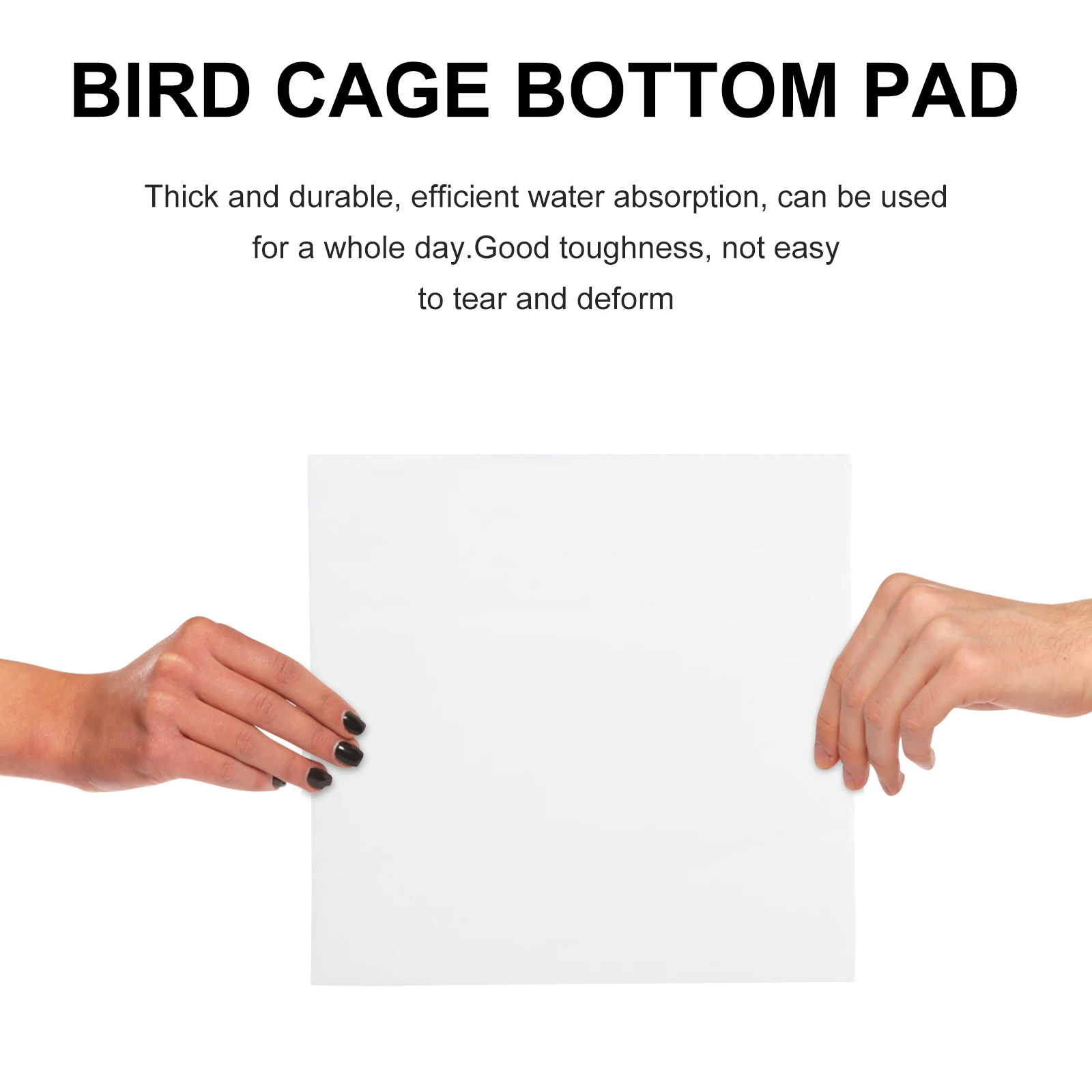 

100PCS Disposable Bird Cage Bottom Pad Parrot Liner Urine Paper Mat Absorbent Pet Supply