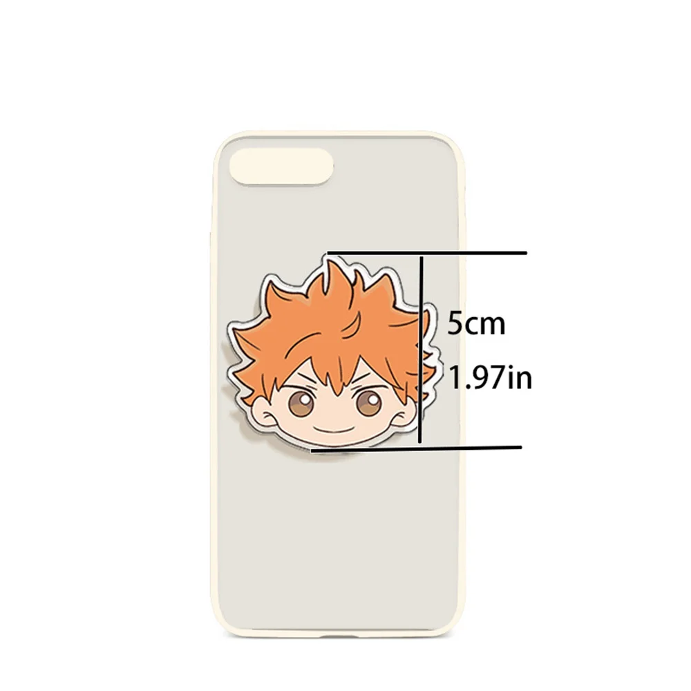 Cartoon Haikyu Volleyball Youth Mobile Phone Holder Spot Stars Merch Foldable Portable Phone Accessories Fans Collection Gifts